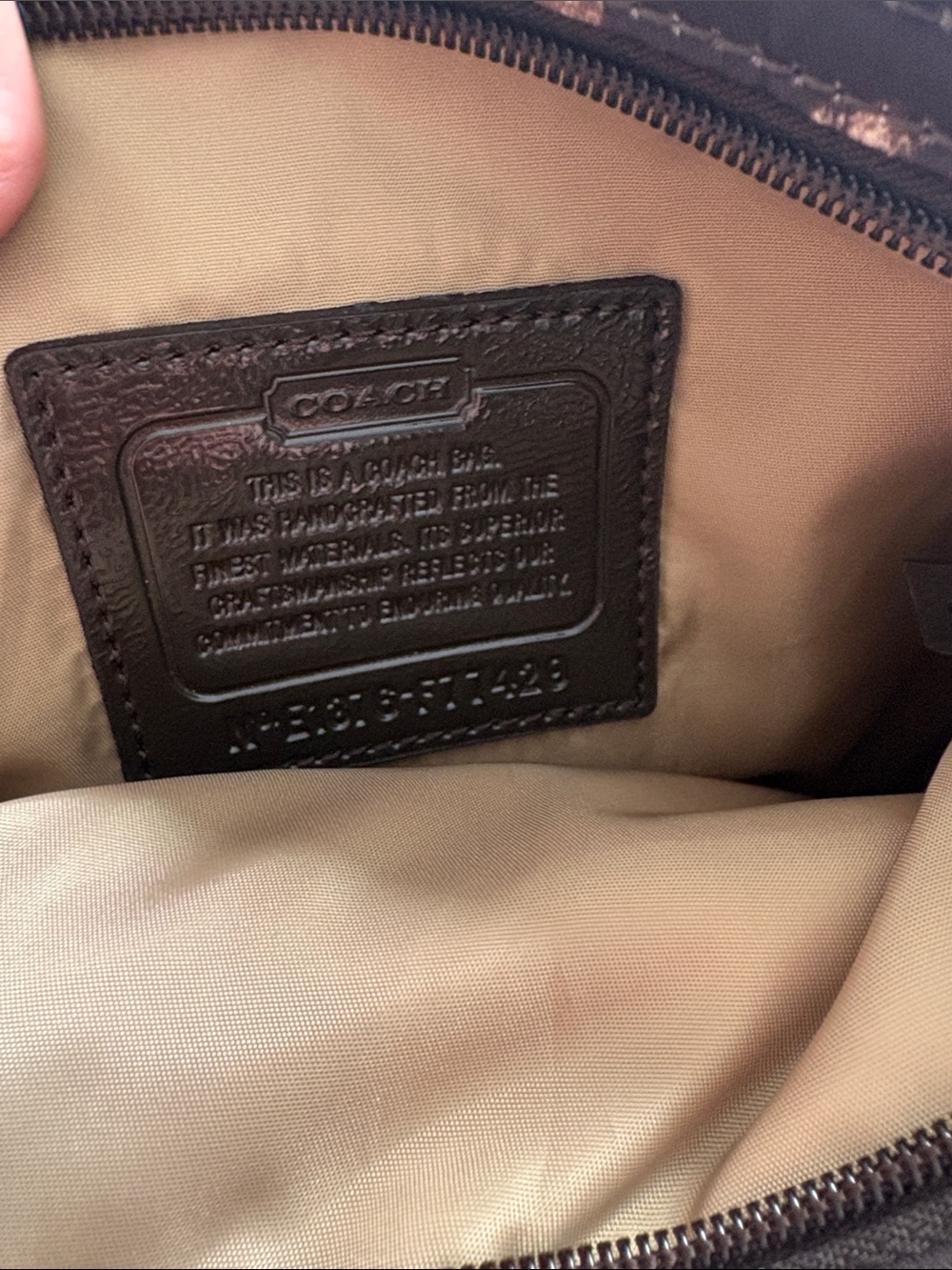 Coach Leopard-Print Crossbody Bag in Brown and Black - Picture 5 of 6